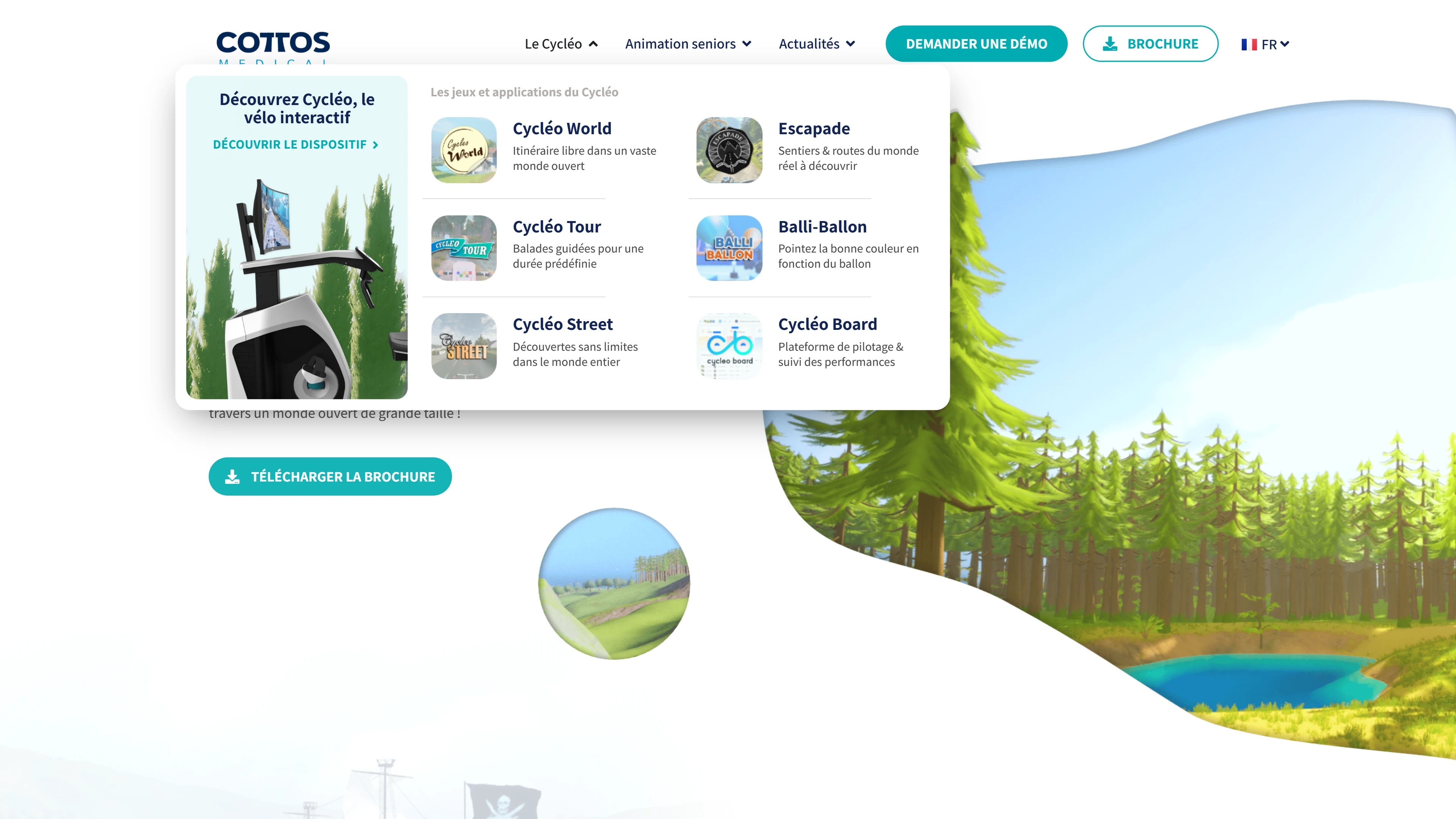Cottos website — features