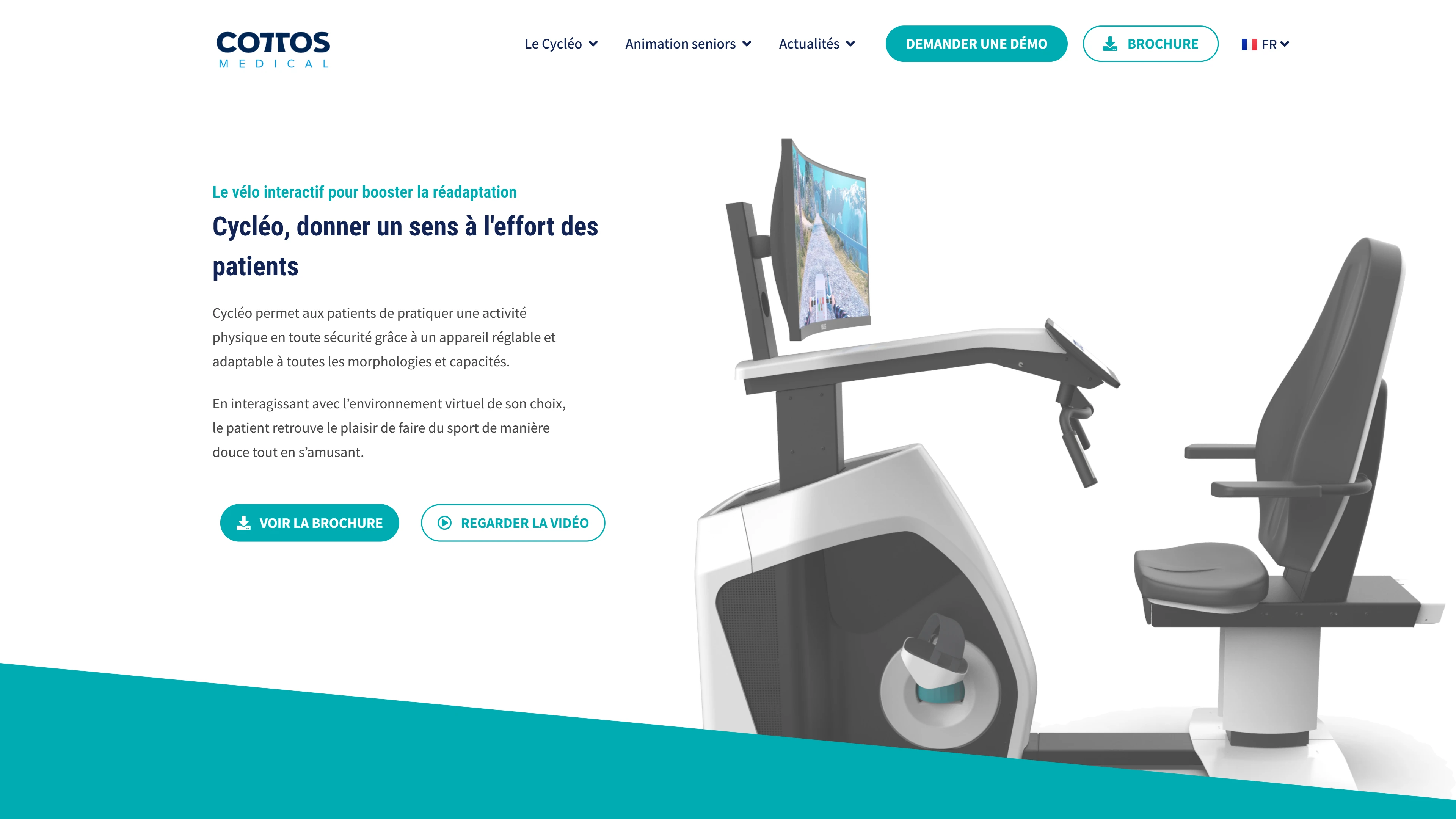 Cottos website — homepage